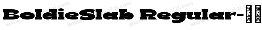 BoldieSlab Regular字体转换